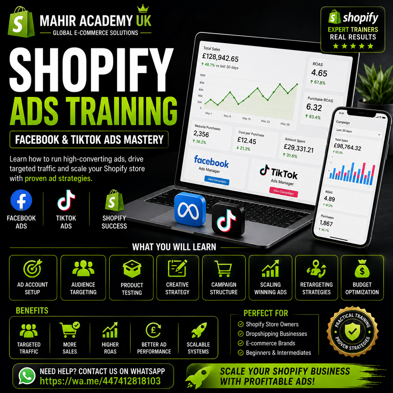 Shopify Ads Training | Facebook & TikTok Ads Mastery