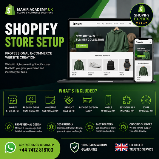 Shopify Store Setup | Professional E-Commerce Website Creation