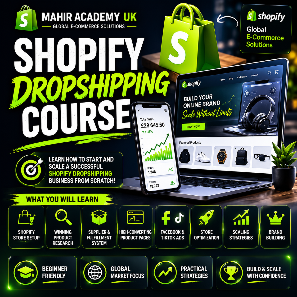 Shopify Dropshipping Course | Build & Scale a Global E-Commerce Business
