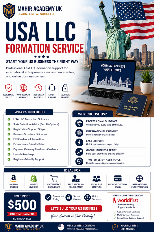 USA LLC Formation Service – Start Your US Business