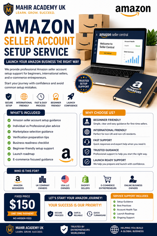Amazon Seller Account Setup Service