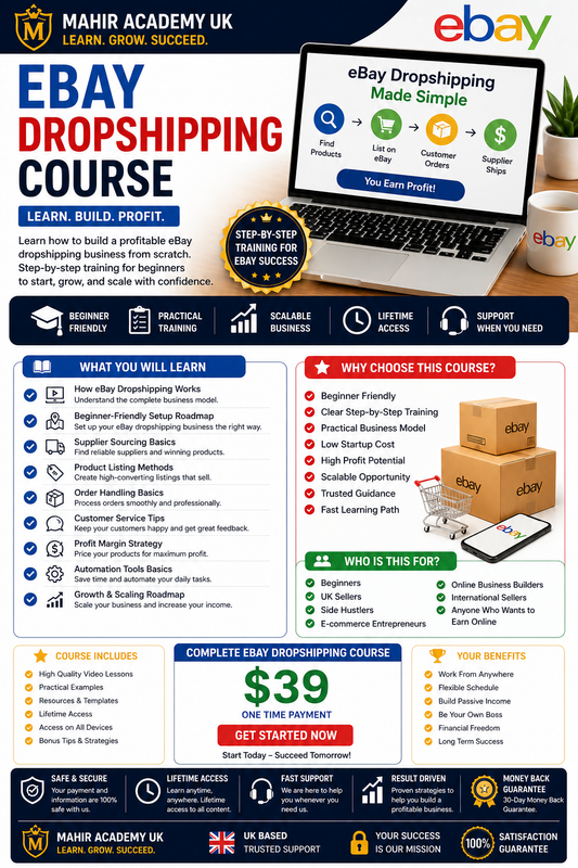 eBay Dropshipping Course & Full Seller Training