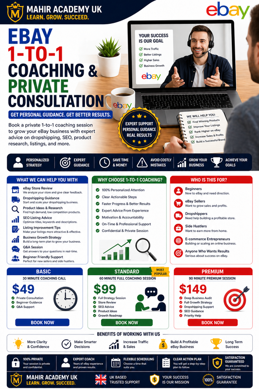 eBay 1-to-1 Coaching & Private Consultation