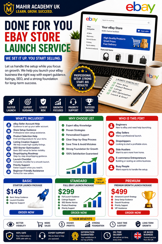 Done For You eBay Store Launch Service